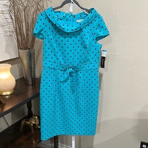 Polka Dot Blue Dress